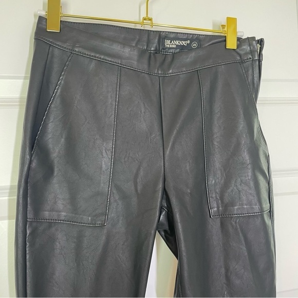BLANK NYC The Bond Skinny Moto Pants in Carbon Vegan Leather Women’s Size 25 - Picture 6 of 13